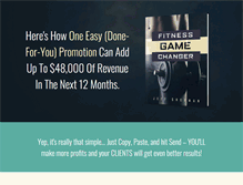 Tablet Screenshot of fitnessgamechanger.com